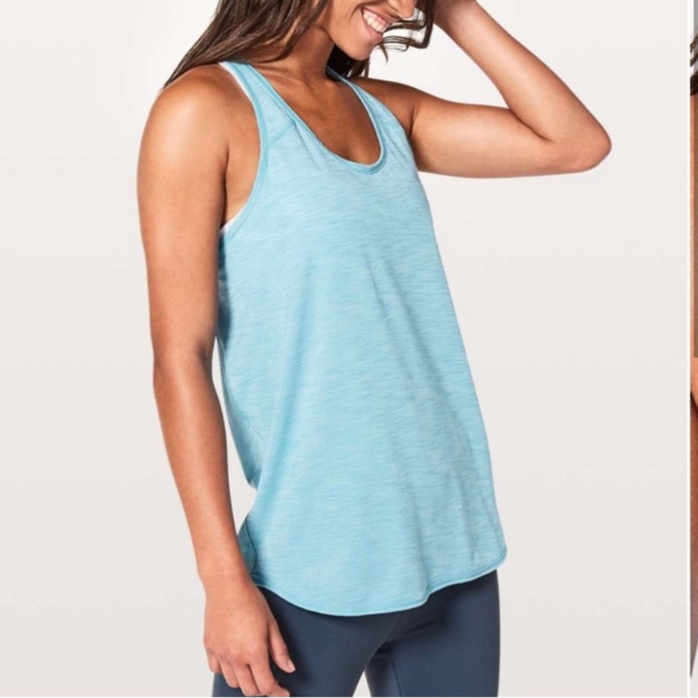 Lululemon Love Tank ~ Heathered Hazy Jade, Size 10. (LBB88)